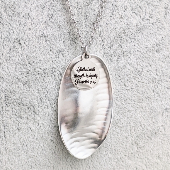 Christian Bible Verse Scripture Necklace - Picture 4 of 6